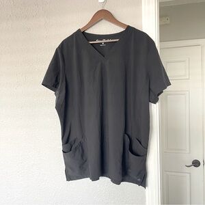 Easy stretch Black V-Neck women’s scrub top Shirt size 2XL